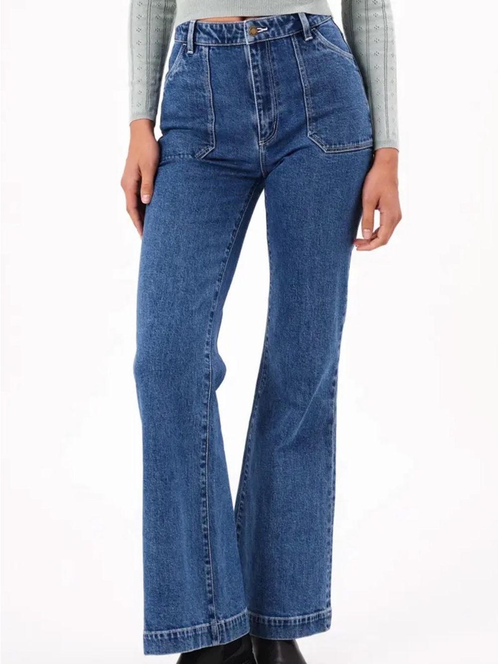 ROLLA'S Jeans Womens 25 East Coast Flare High Rise Organic 90s Flared Denim
